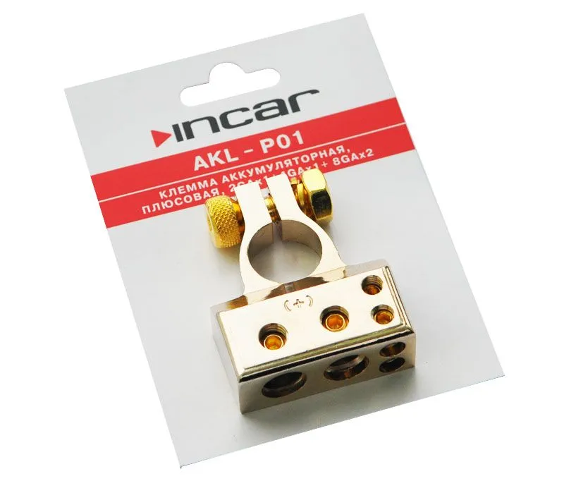 Клемма аккумулятора плюсовая AKL-P01 Incar - фото