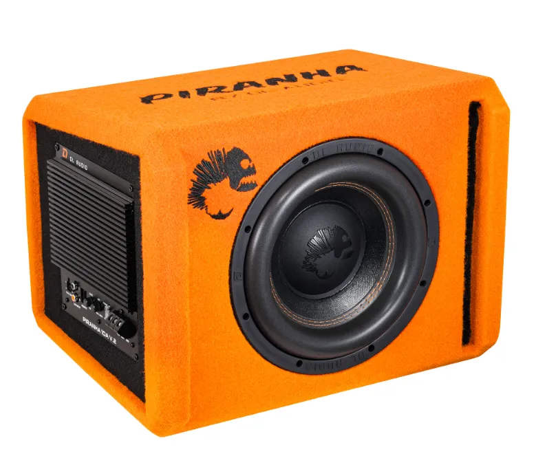 Сабвуфер активный в корпусе DL Audio Piranha 10A V.2 Orange - фото