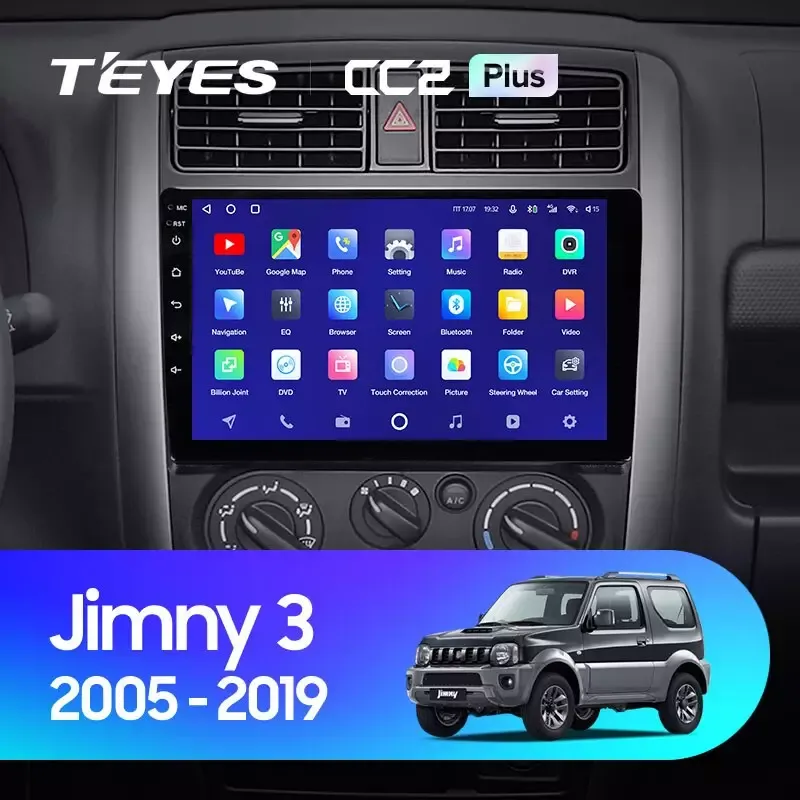 Комплект магнитолы TEYES CC2 Plus 9.0" для Suzuki Jimny III рестайлинг 2005-2018