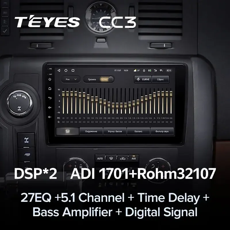 Комплект магнитолы TEYES CC3L 9.0" для Hummer H2