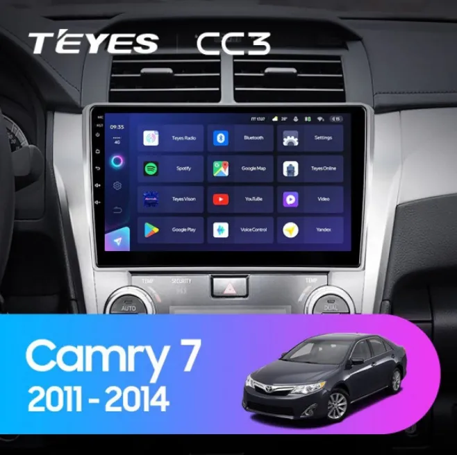 ШГУ Teyes CC3 3/32 GB Toyota Camry 50 10 2011-2014 CAN - фото