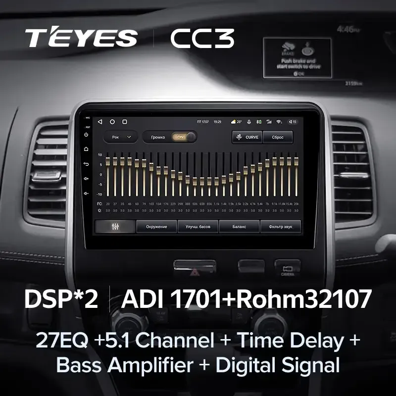 Комплект магнитолы TEYES CC3L 9.0" для Nissan Serena