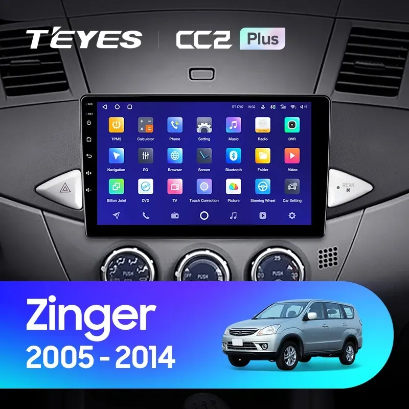 Комплект магнитолы TEYES CC2 Plus 9.0" для Mitsubishi Zinger 2005-2014