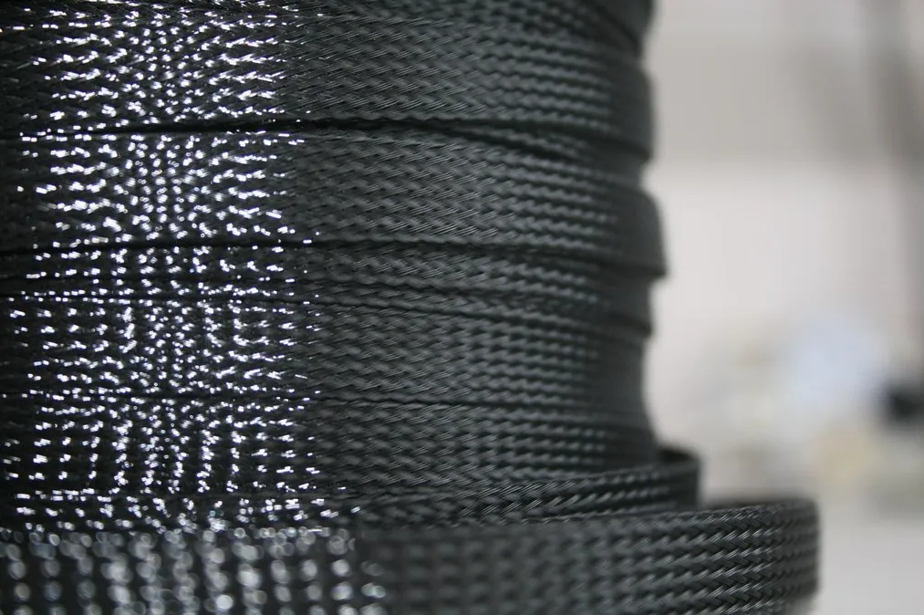 Защитная кабельная оплетка GA D12mm черная (1б-50м) (1м) - фото