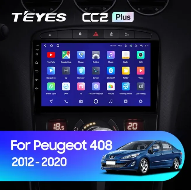 ШГУ Teyes CC2 Plus 3/32 Peugeot 408 2012-2020 / 308 2007-2015 - фото
