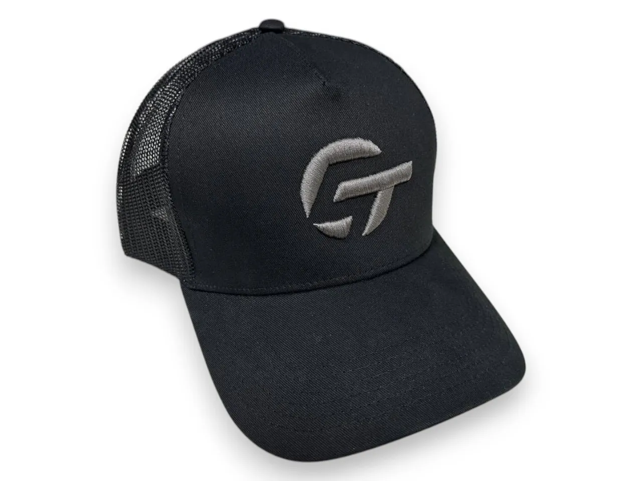 Бейсболка сетка серый логотип "Global Tuning" - фото