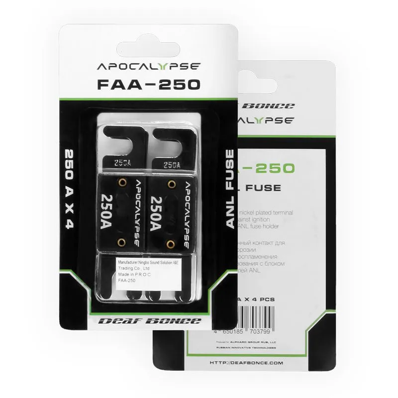 Предохранитель Deaf Bonce FAA 250, 250A (4шт упаковка) - фото Предохранитель Deaf Bonce FAA 250, 250A (4шт упаковка) - фото