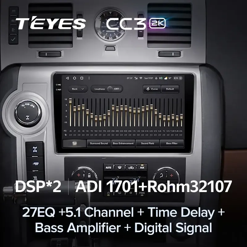 Комплект магнитолы TEYES CC3 2K 10.36" для Hummer H2 I рестайлинг 2007-2009