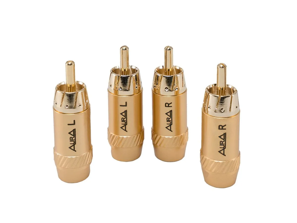 RCA - разъем Aura RCA-P617 (4шт) - фото RCA - разъем Aura RCA-P617 (4шт) - фото