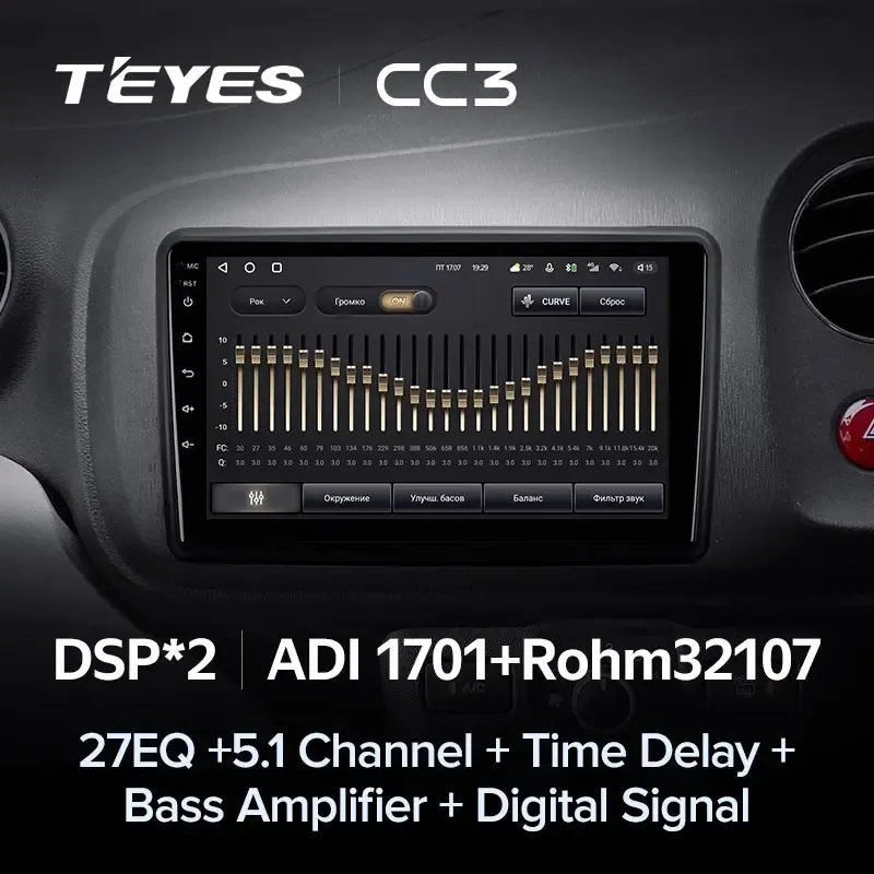 Комплект магнитолы TEYES CC3L 9.0" для Honda Mobilio