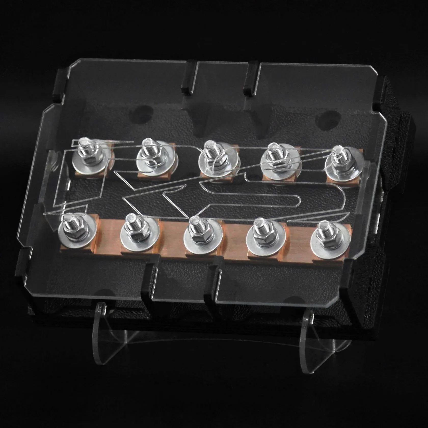 Дистрибьютор питания Global Tuning 5-канальный серебро - фото