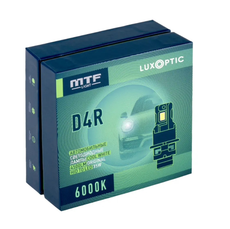 Лампа светодиодная MTF D4R LUXOPTIC 6000K 4500Lm - фото