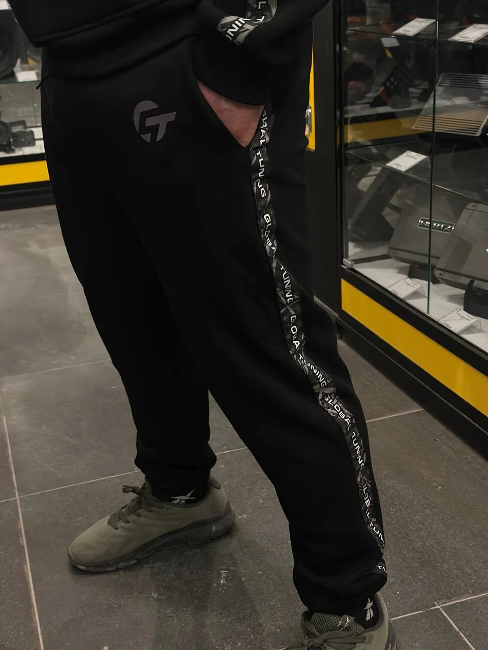 Брюки Global Tuning с серыми лампасами XL - фото