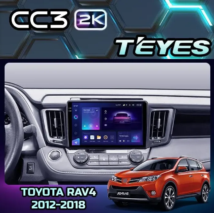 ШГУ Teyes CC3 2K 4/64 GB Toyota RAV4 4 XA40 2012-2018 - фото